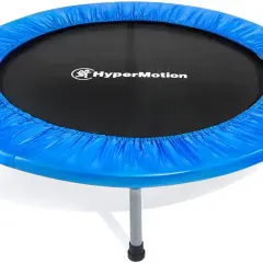 Niebieska mini trampolina HyperMotion. Czy trampolina jest zdrowa dla dzieci? Tak, to świetna zabawa i aktywność fizyczna!